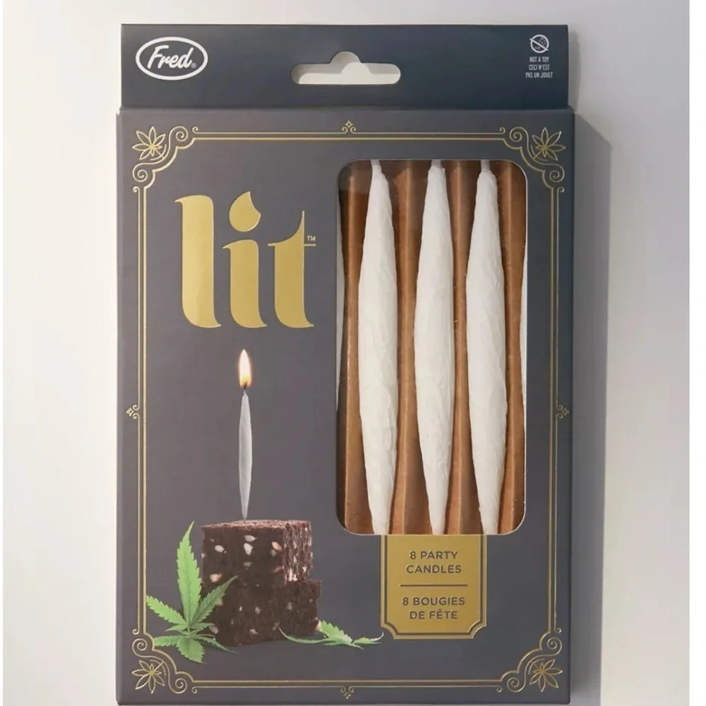 Set of 2 NWT Urban Outfitters Lit Party Candles